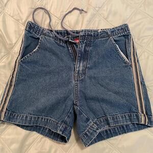 90s Unionbay Jean Shorts Side Stripe Throwback